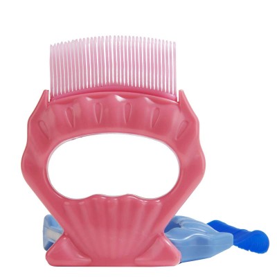 Manufacturer wholesale dog cat Pet Cleaning & Grooming portable pet brush Shell comb pink beauty knot opening tool